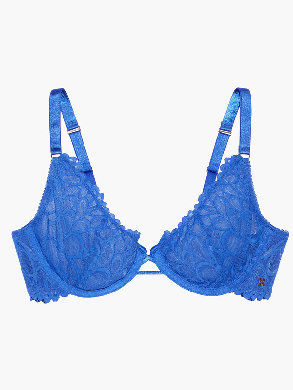 Savage Not Sorry Ultra Demi Unlined Lace Bra in Blue | SAVAGE X FENTY