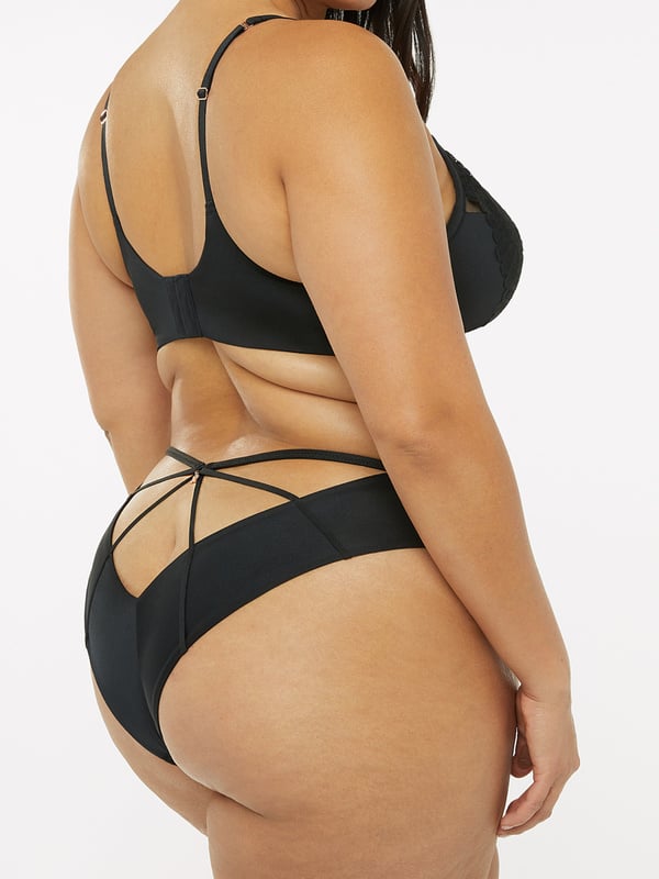 Savage Not Sorry Half-Cup Plunge Bra with Lace