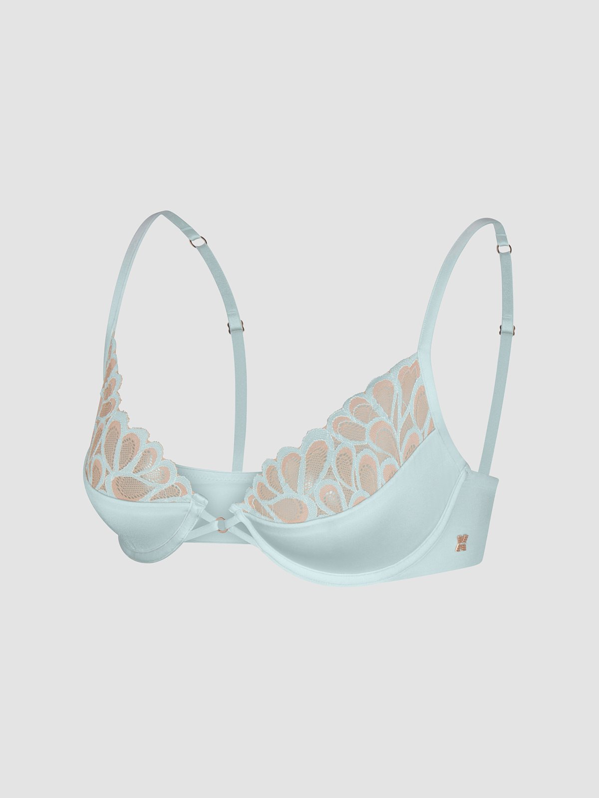 Savage Not Sorry Half-Cup Plunge Bra with Lace