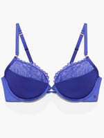 Core Microfiber Thong with Logo Waistband in Blue | SAVAGE X FENTY