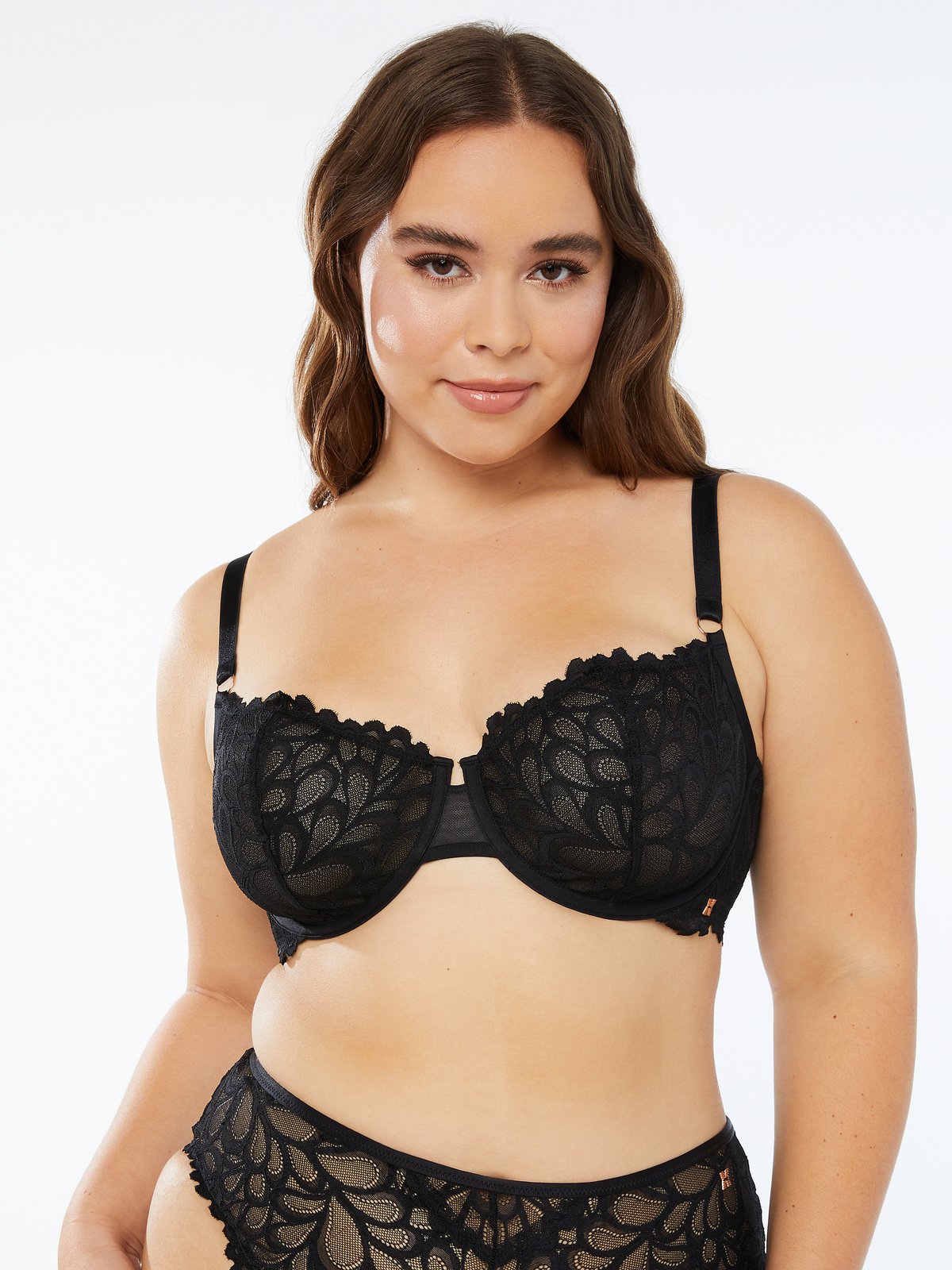 Savage X Savage Not Sorry Unlined Lace Balconette Bra in Black