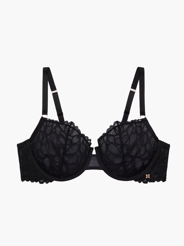 Savage Not Sorry Unlined Lace Balconette Bra in Black | SAVAGE X FENTY