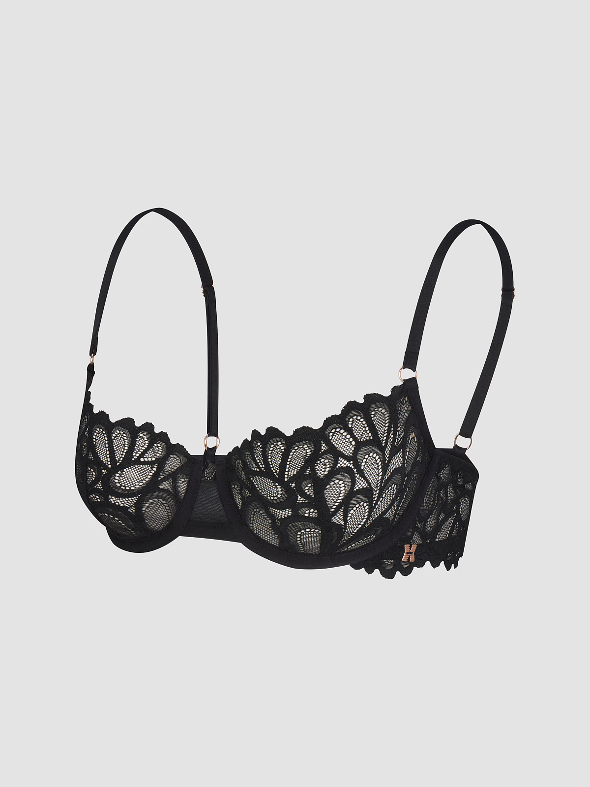Savage Not Sorry Unlined Lace Balconette Bra in Black | SAVAGE X FENTY