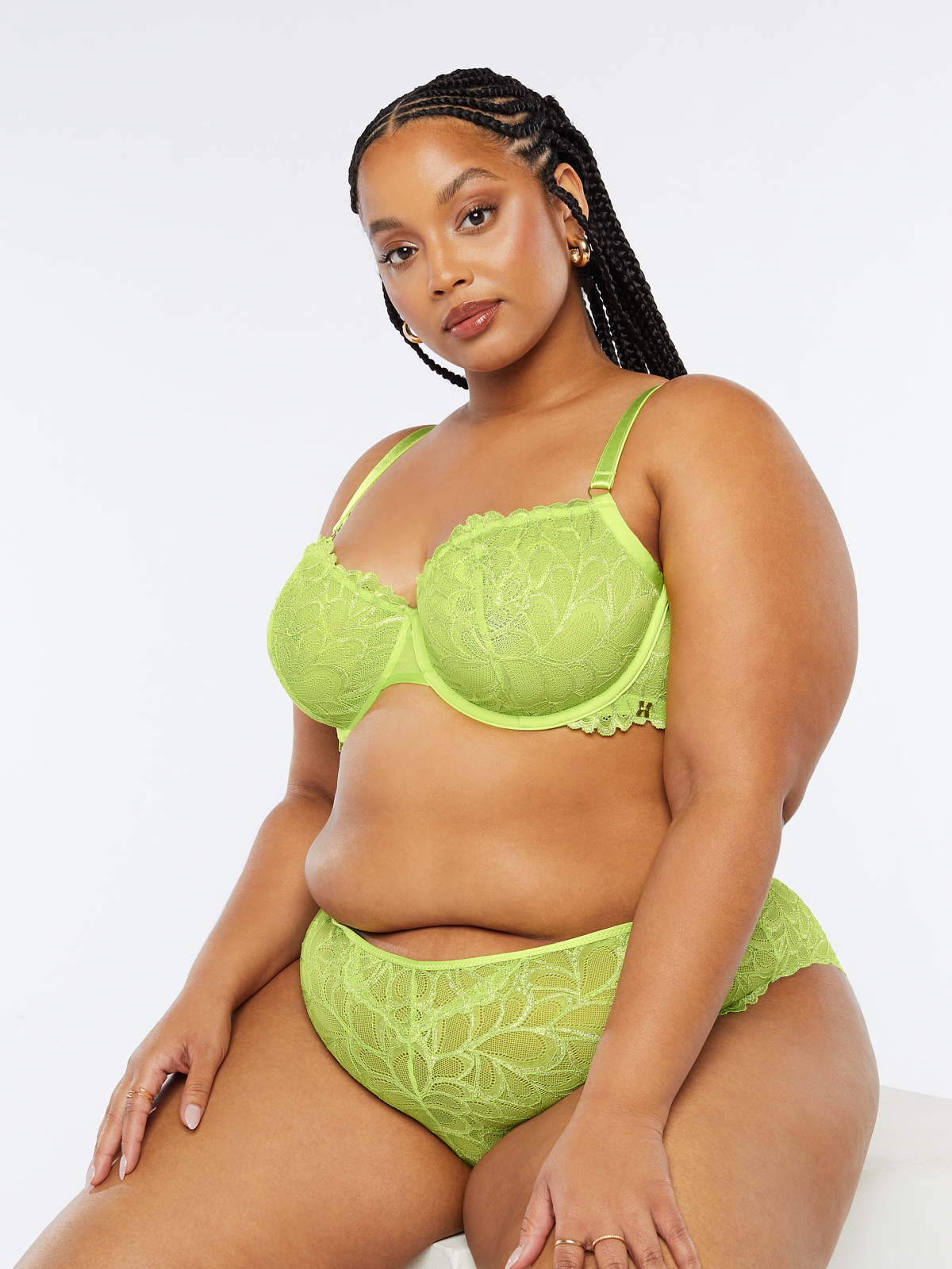 Savage X Fenty, Women's, Missy Savage Not Sorry Unlined Lace Balconette Bra,  Caviar, 34B at  Women's Clothing store