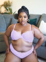 Savage X Fenty Not Sorry Lightly Lined Lace Balconette Bra Size 36DD Purple  - $17 New With Tags - From Annerys