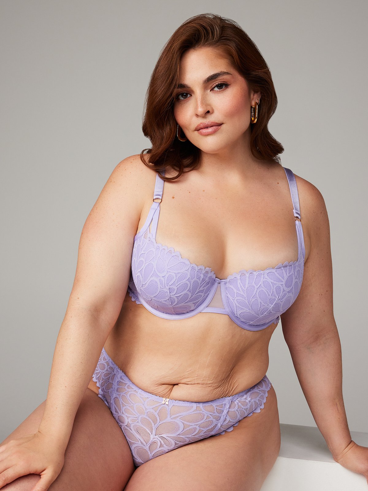 Savage X Fenty, Women's, Floral Lace Unlined Bra, Sheer lace Cups, Lace,  Underwire, Purple Lavender, 34A at  Women's Clothing store