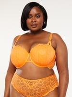 Savage X FENTY Orange And Pink Lace Bra M/L No size label