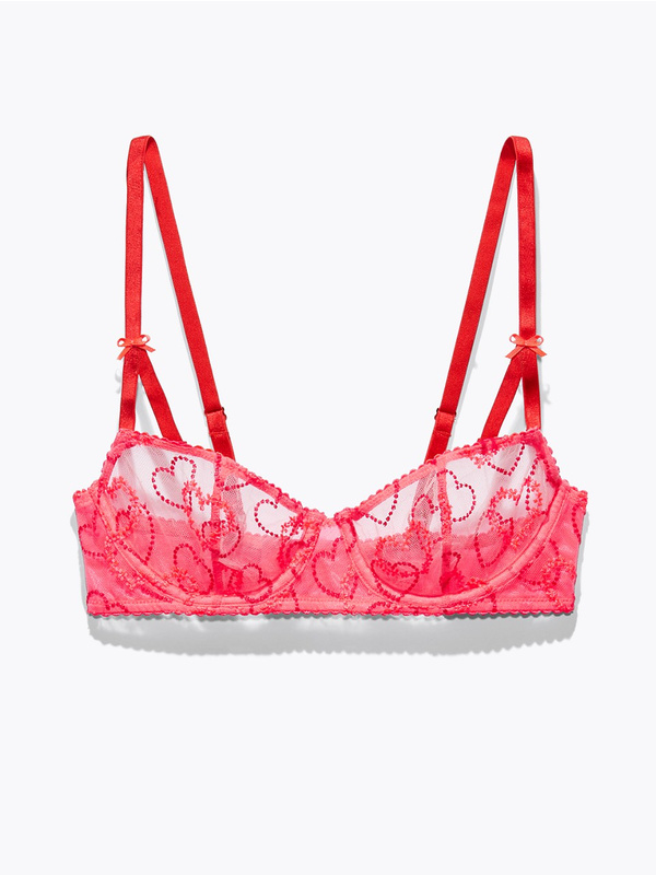 Tagged by Savage Unlined Bra in Red