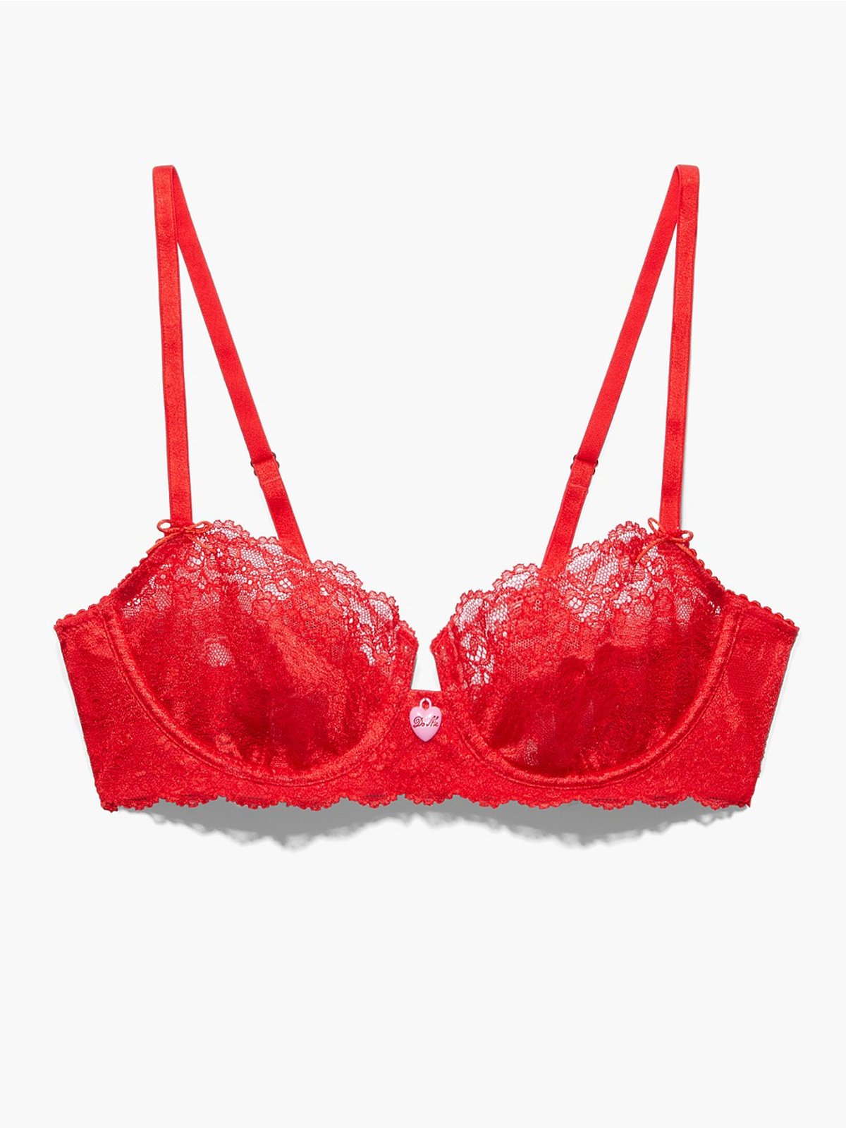 adviicd Backless Bras for Women Women's Balconette Bra with Padded Straps  Red Large 