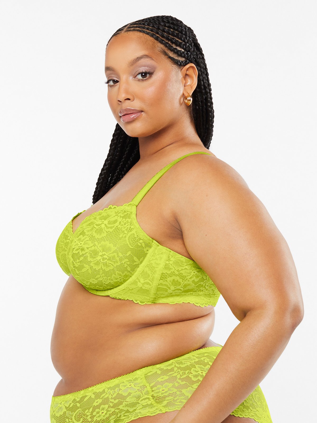 Savage X Fenty Savage Not Sorry Unlined Lace Balconette Bra Green Size 36 C  - $20 (66% Off Retail) - From Diana