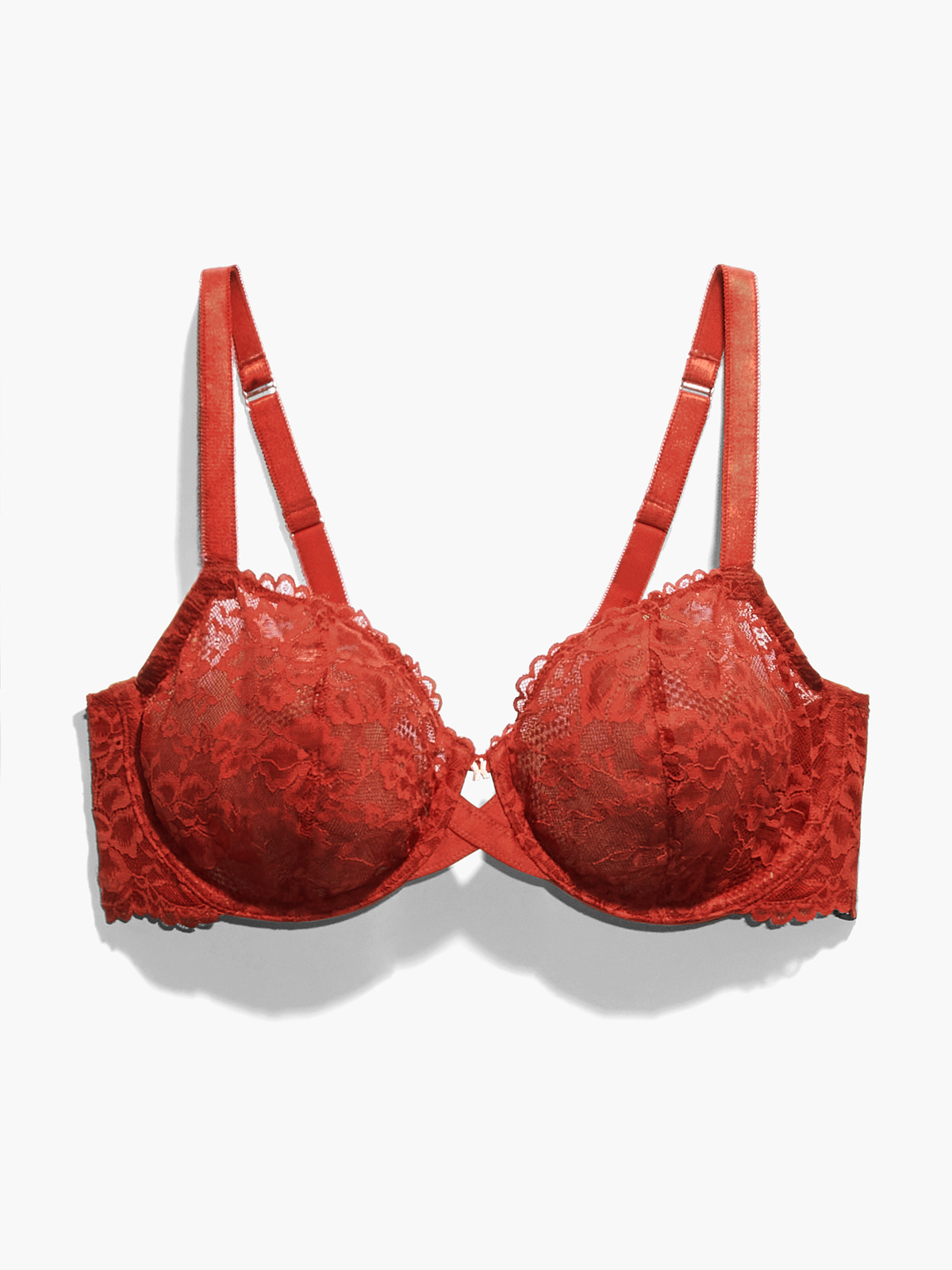 Red Bra With Black Lace Flower Pattern Art Board Print for Sale by