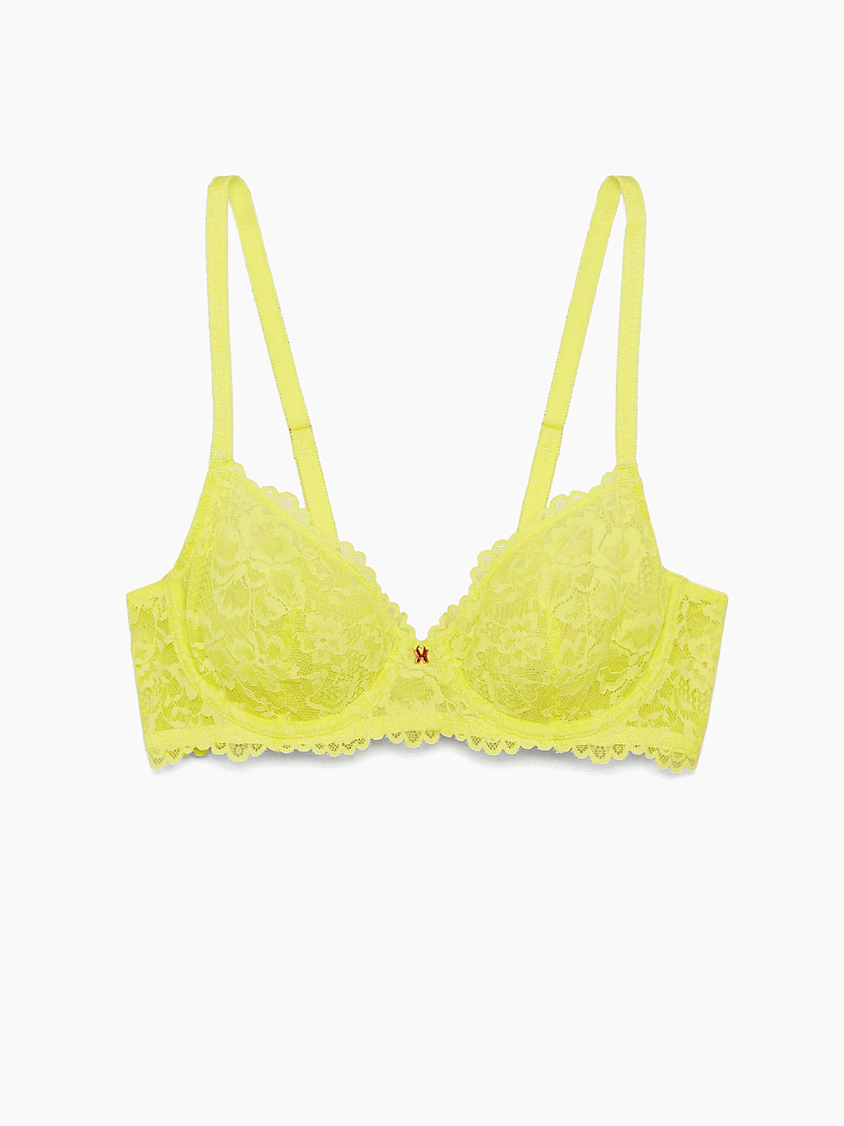 Floral Lace Unlined Bra in Yellow | SAVAGE X FENTY