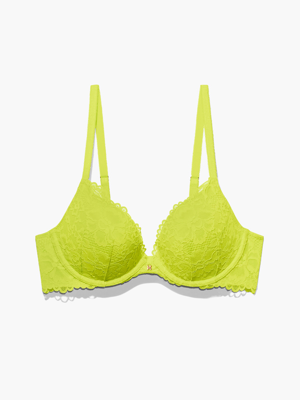 NEW Floral Lace Push Up Bra in Green | SAVAGE X FENTY