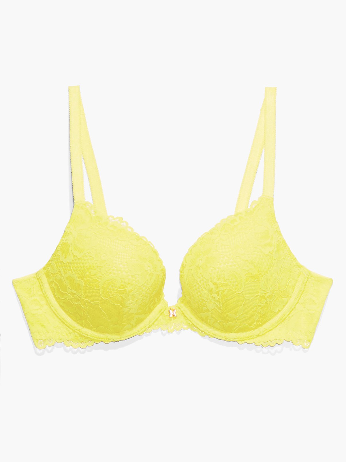 Floral Lace Push Up Bra In Yellow Savage X Fenty