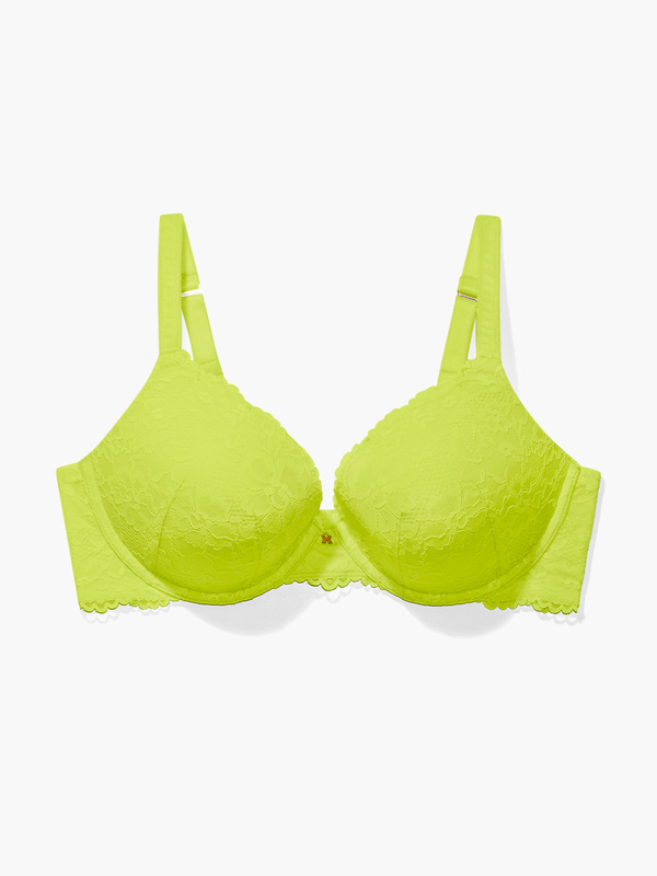NEW Floral Lace Push Up Bra in Green | SAVAGE X FENTY
