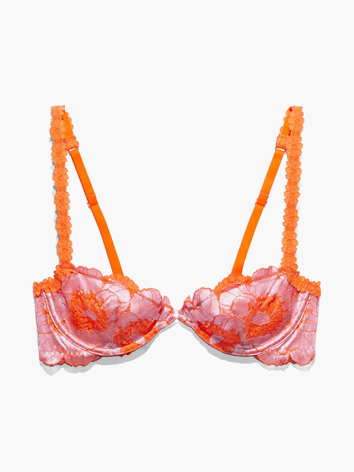 Perfect Poppies Unlined Lace Demi Bra