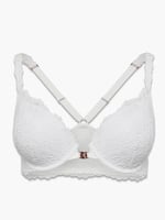 Savage x Fenty Romantic Corded Lace Front-Closure Push-Up Bra Black Size 36b | by Rihanna