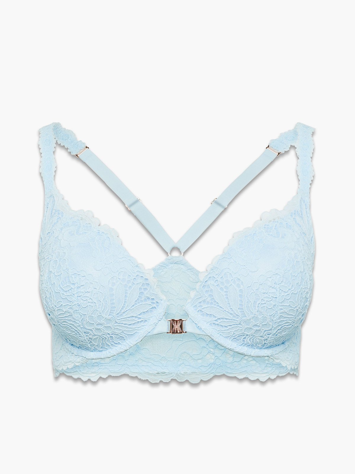 Romantic Corded Lace Push-Up Bra in Blue | SAVAGE X FENTY UK United Kingdom