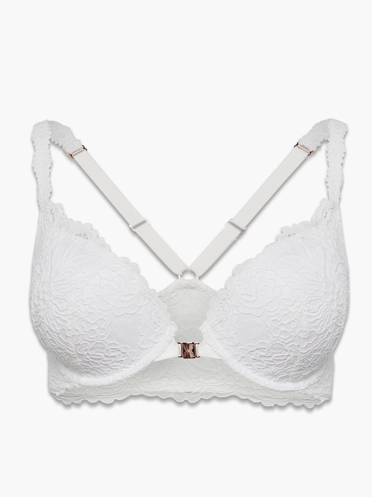 Romantic Corded Lace Push-Up Bra in White | SAVAGE X FENTY