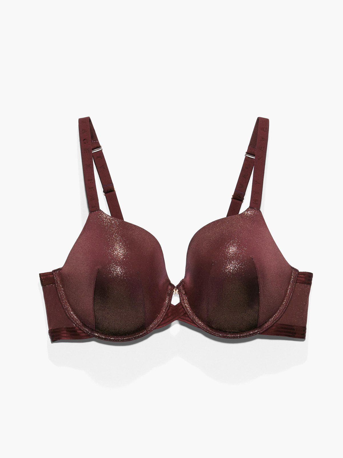 Core Microfiber Metallic T-Shirt Bra in Brown & Red | SAVAGE X FENTY