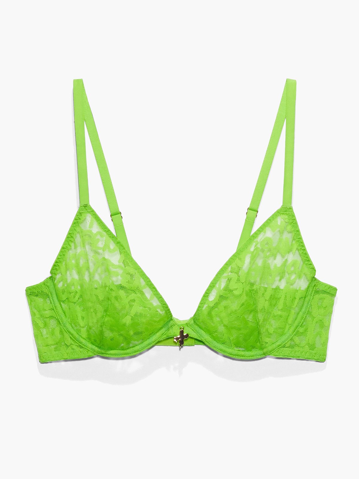 Tagged by Savage Unlined Bra in Green | SAVAGE X FENTY
