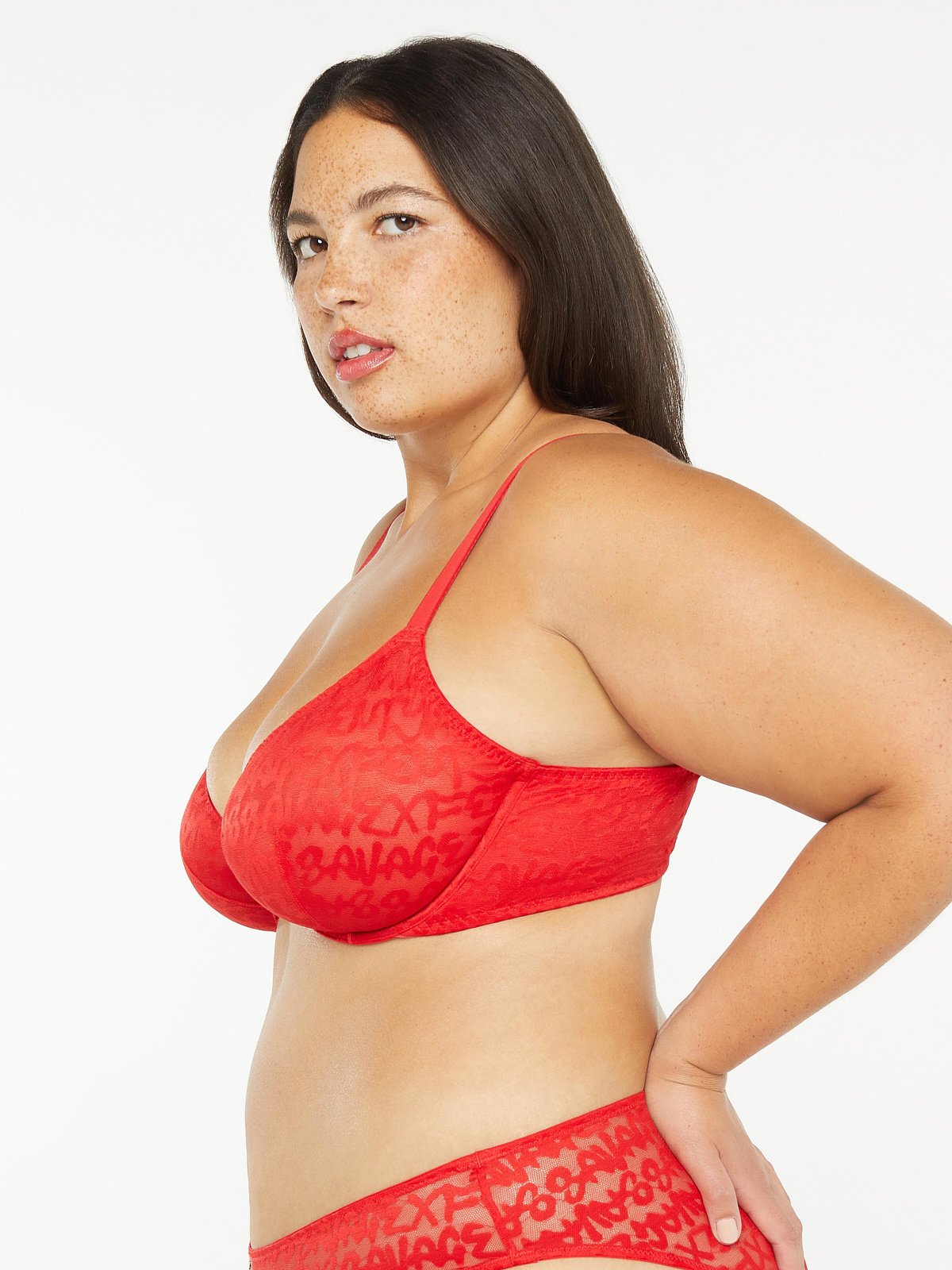 Savage X Fenty Extra Large Unlined Microfiber Bralette Goji Berry Red Size  XL - $14 - From Relove
