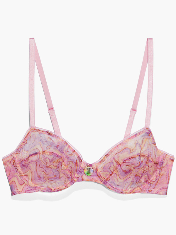 X-Ray Vision Unlined Demi Bra in Multi & Pink & Purple | SAVAGE X FENTY France