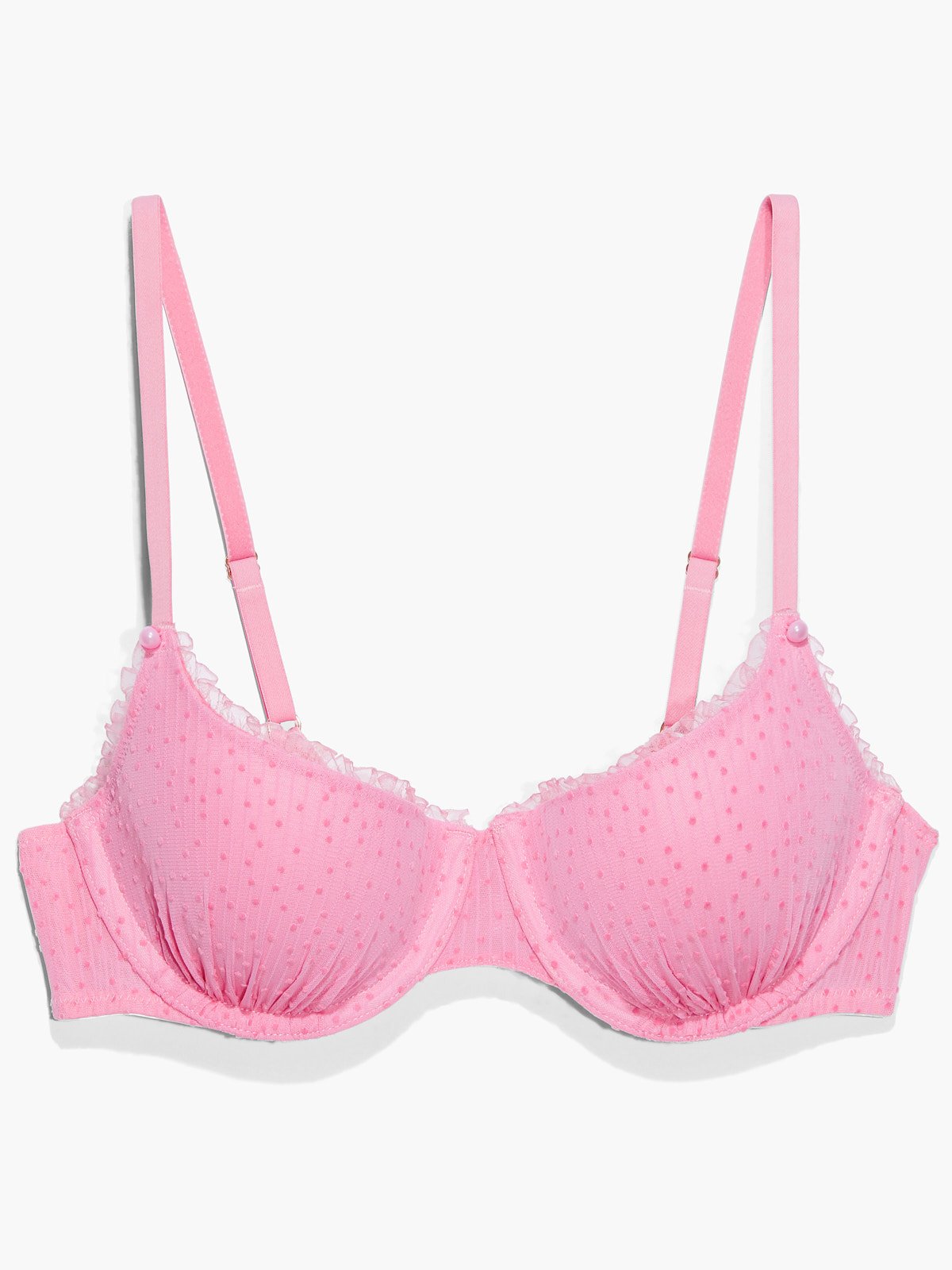 Buy PrettyCat Wired T-shirt Balconette Bra - Pink online