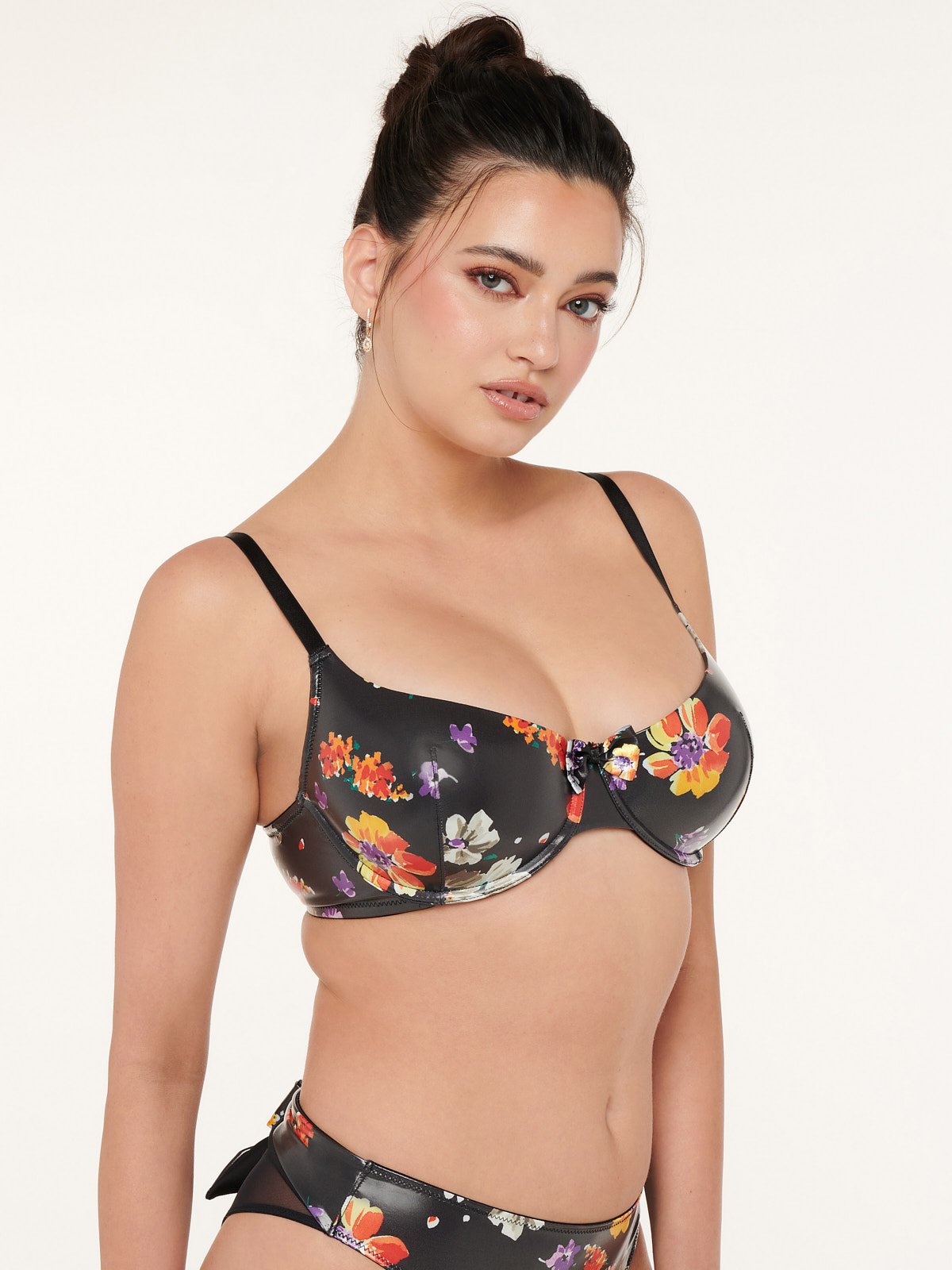 Night Blooms Padded Balconette Bra