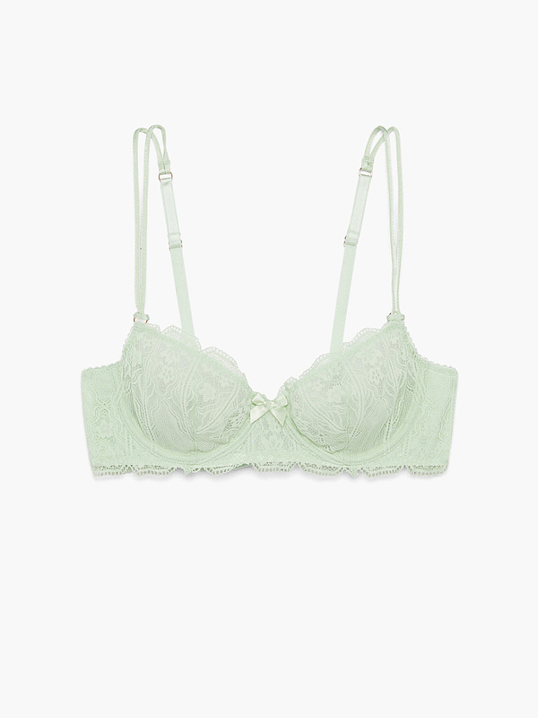 Deco Glass Lace Unlined Bra in Green | SAVAGE X FENTY Netherlands