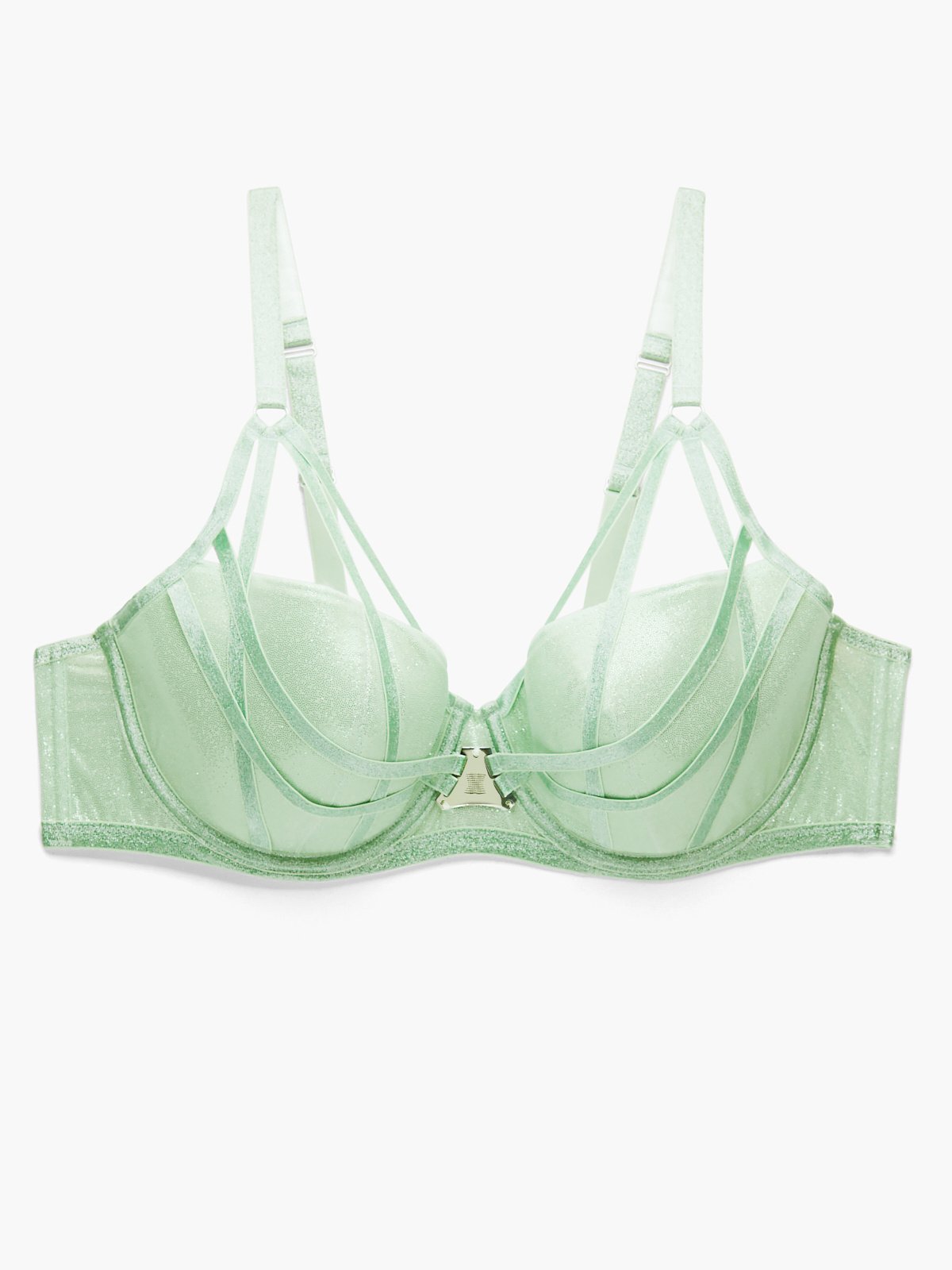 Buy A-GG Sage Green Broderie Full Cup Non Padded Bra 32A