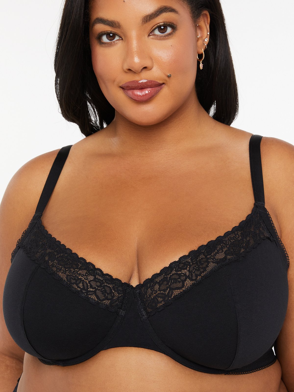 BLAKE & CO. Mesh Inset Bralette – Unlined Bra with Adjustable