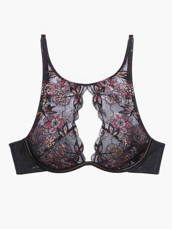 Nymph Nouveau Lace Unlined Bra in Black | SAVAGE X FENTY