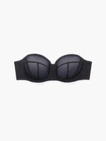 Mesh Strapless Bra in Black