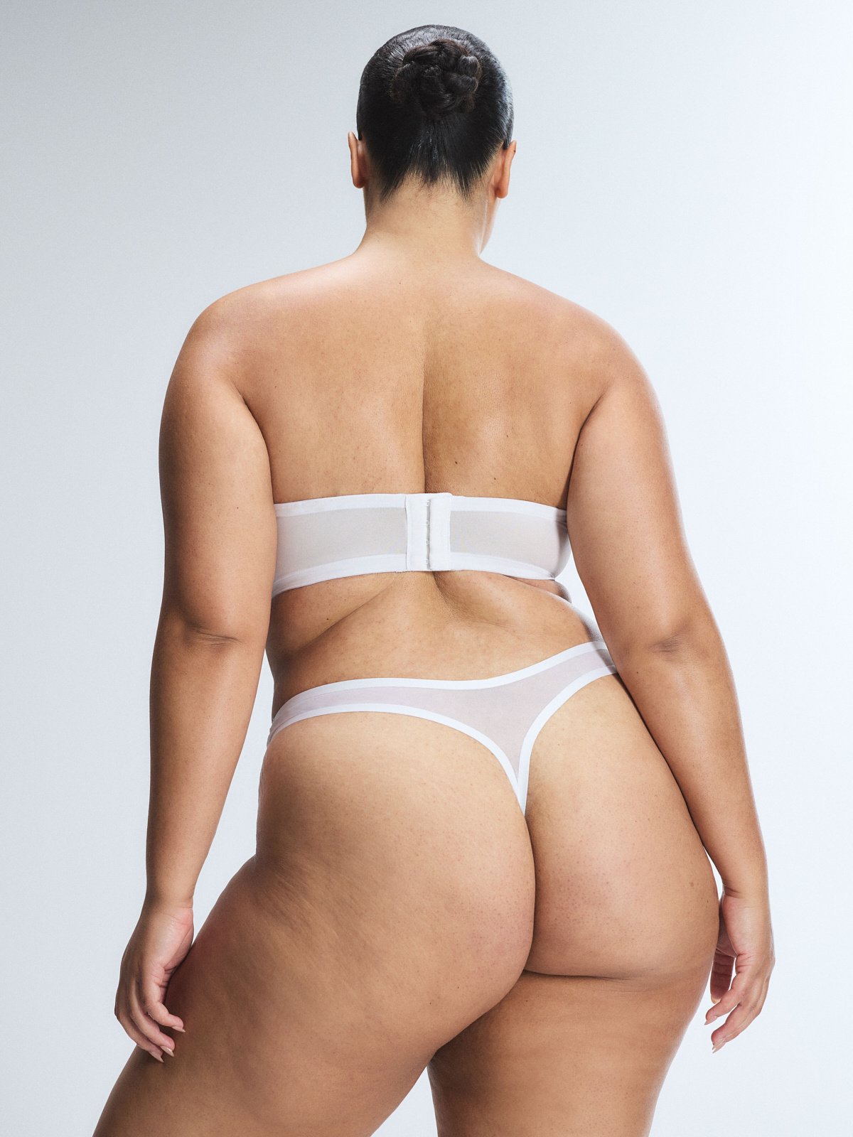 Sheer X Unlined Strapless Bra in White | SAVAGE X FENTY
