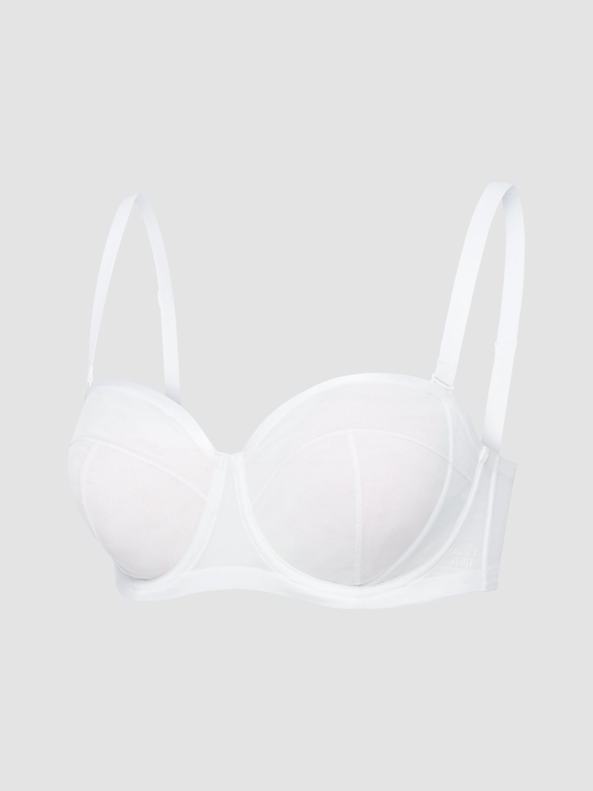 Sheer X Unlined Strapless Bra in White | SAVAGE X FENTY