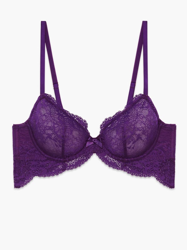 NWT Savage X Fenty Dark Purple Lace Bra Size undefined - $25