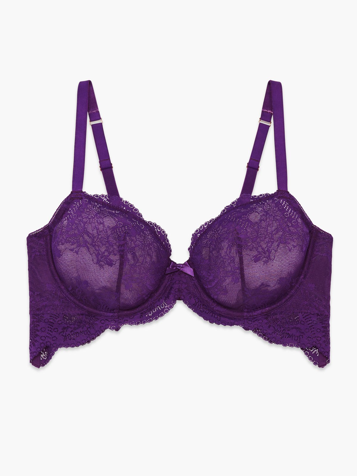 Haute Lace Unlined Demi Bra in Purple | SAVAGE X FENTY