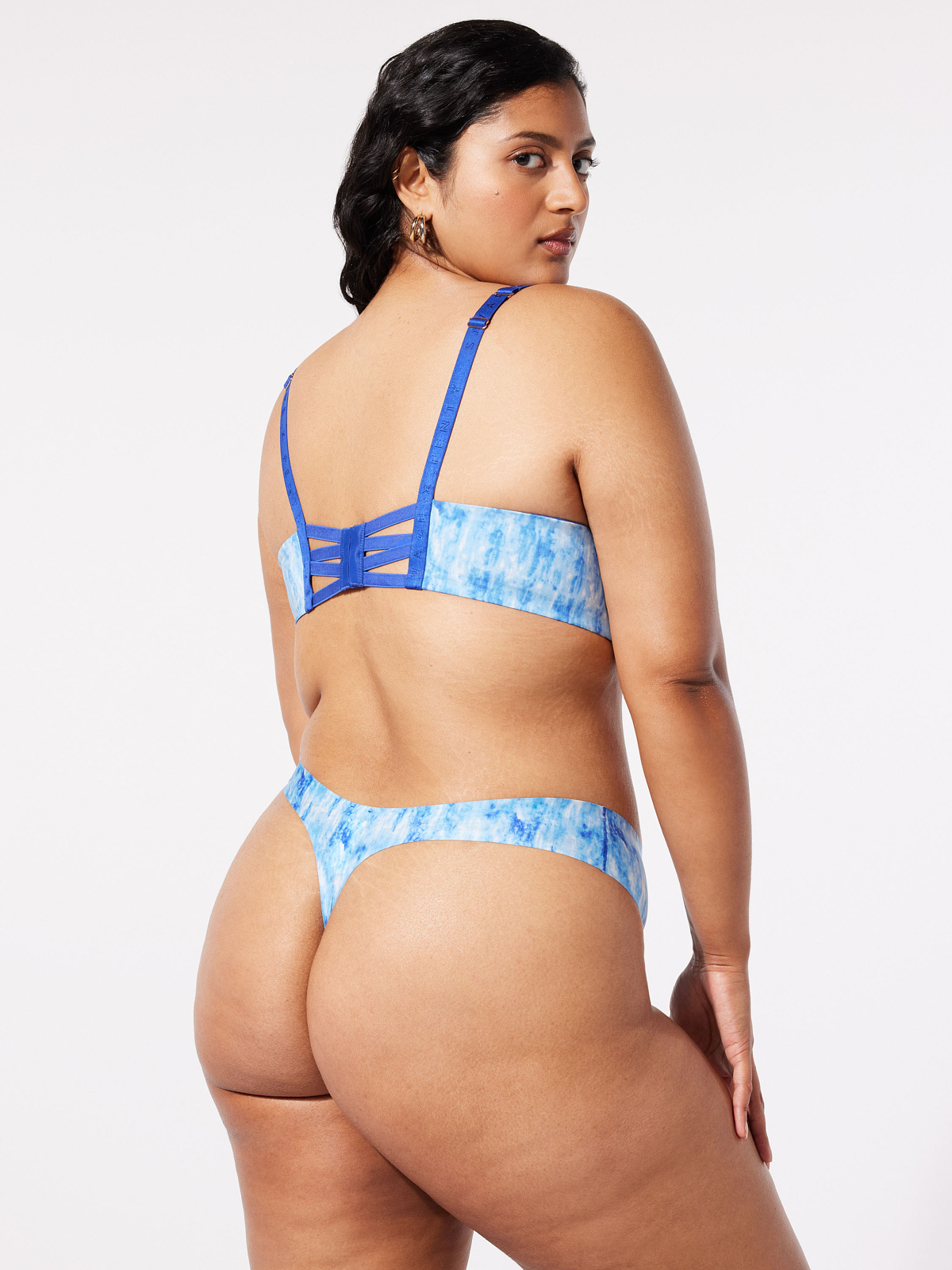 NEW Microfiber Push-Up Bra in Blue & Multi | SAVAGE X FENTY