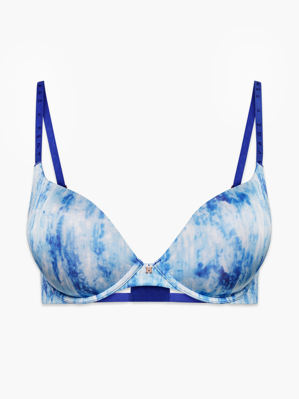 NEW Microfiber Push-Up Bra in Blue & Multi | SAVAGE X FENTY