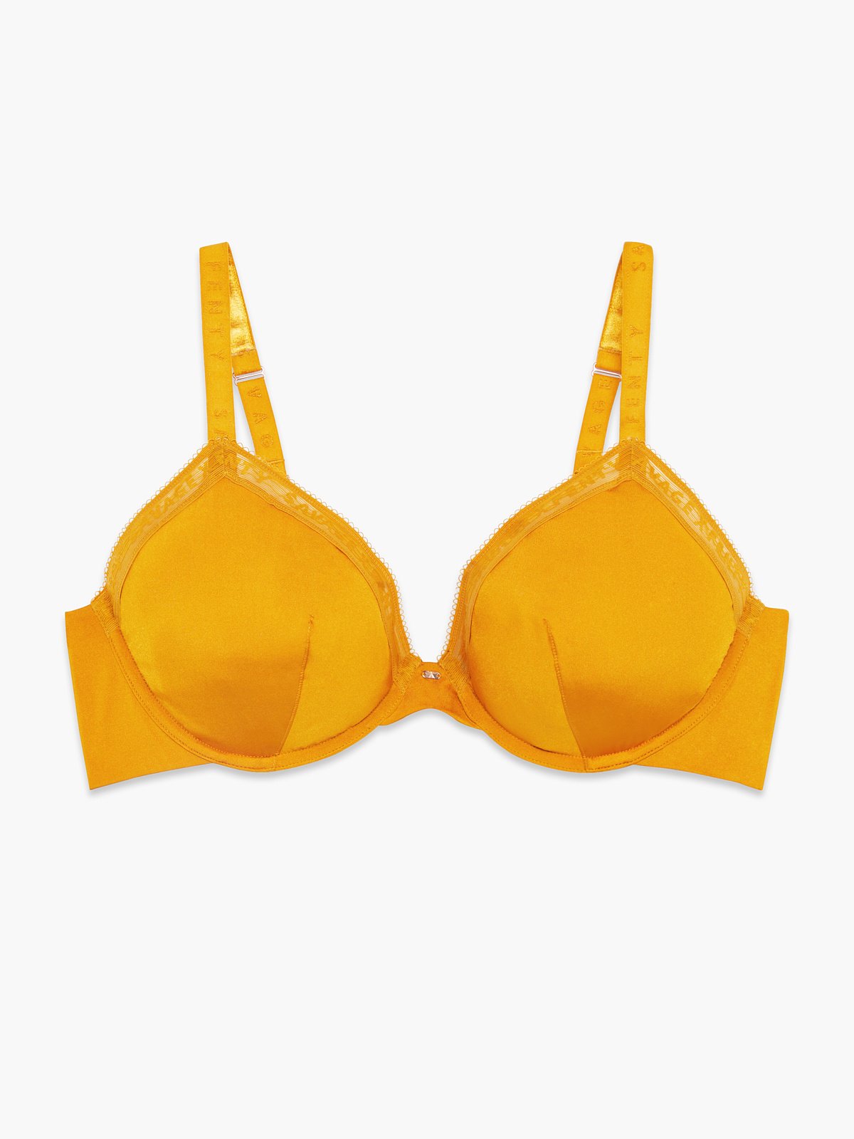 NEW Microfiber Logo-Trim High-Waist Cheeky Panty in Gold & Yellow