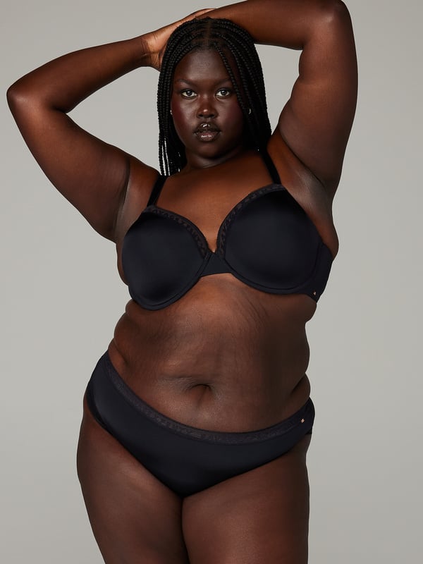 NEW Microfiber Logo-Trim T-Shirt Bra