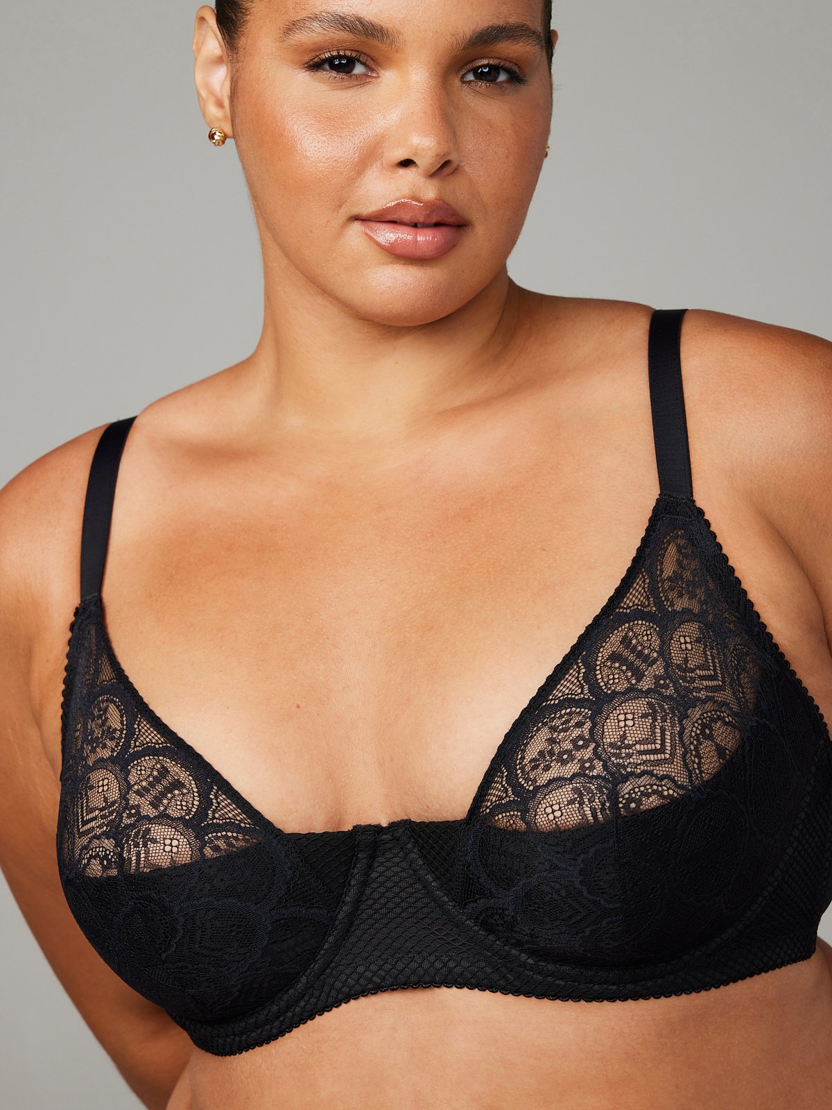 Christabel Quarter Cup Bra with Lace Detailing