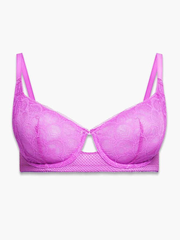 X-Rated Lace Balconette Bra in Pink & Purple | SAVAGE X FENTY UK United ...