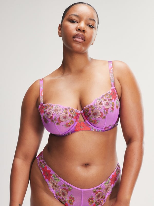 Mod Poppy Unlined Lace Balconette Bra