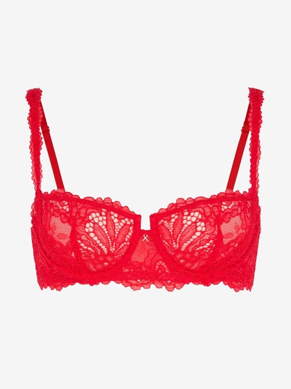 Romantic Corded Lace Unlined Balconette Bra