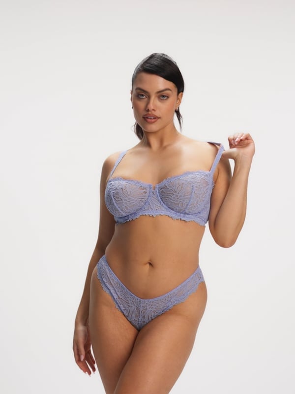 Romantic Corded Lace Unlined Balconette Bra
