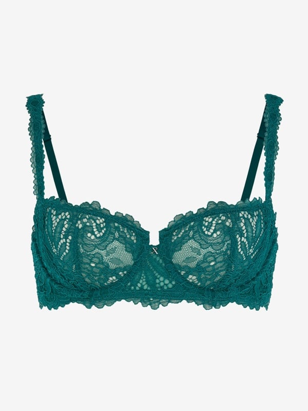 Romantic Corded Lace Unlined Balconette Bra
