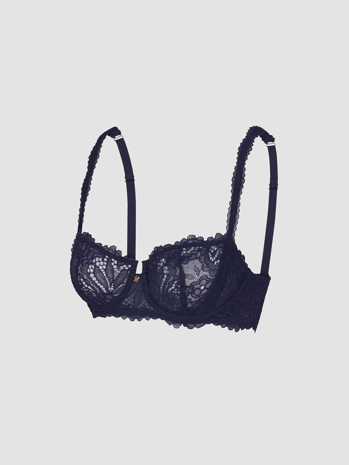Romantic Corded Lace Unlined Balconette Bra in Blue | SAVAGE X FENTY