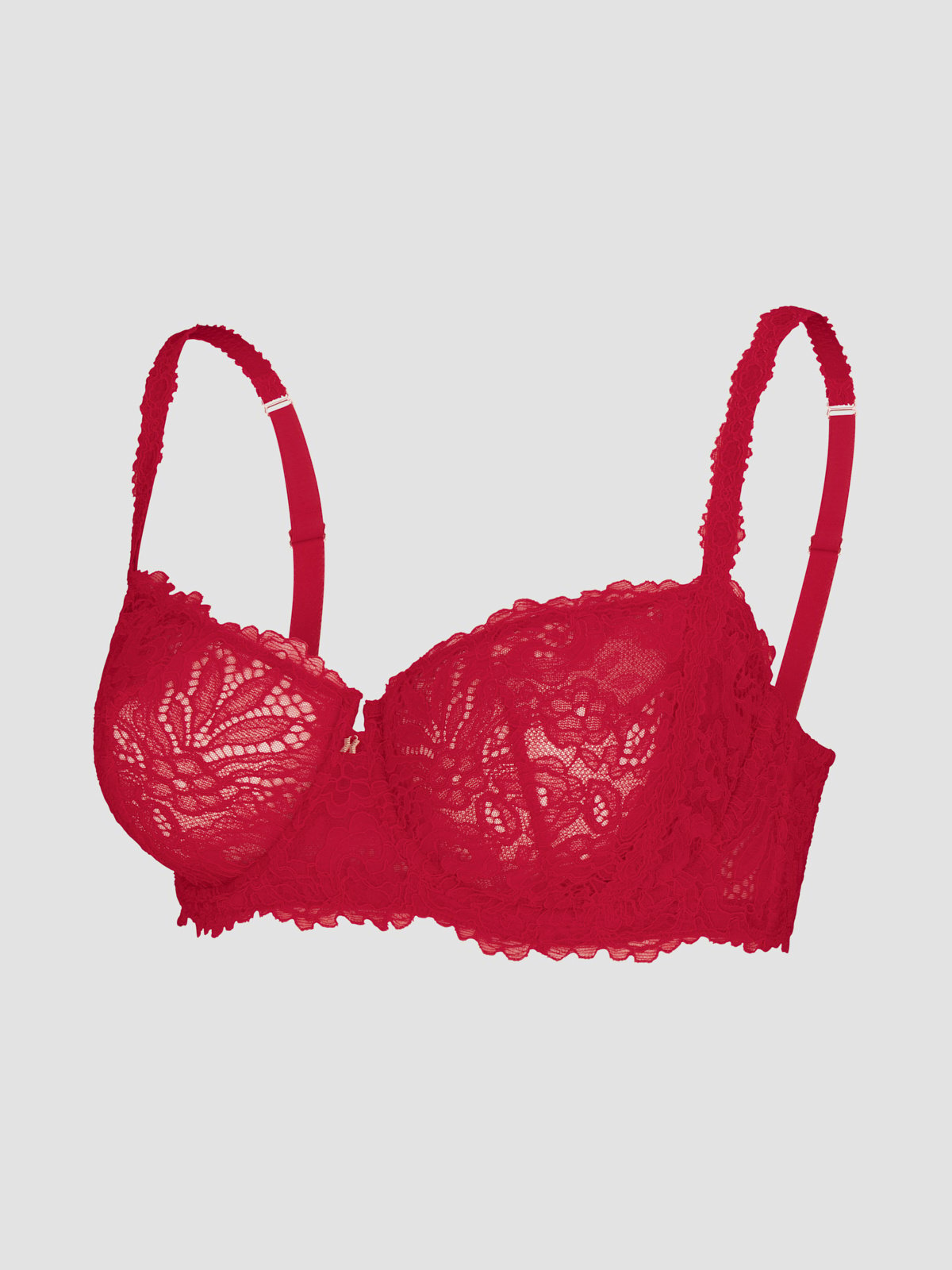 Romantic Corded Lace Unlined Balconette Bra